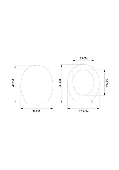 Geseus Home Siyah Granit Desen Klozet Kapağı Çok Renkli