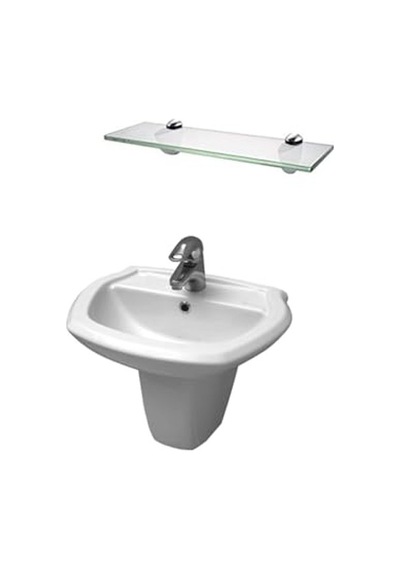 12x50 Cm Boyutunda Cam Etejer Rafı, Şık Ve Kullanışlı 0