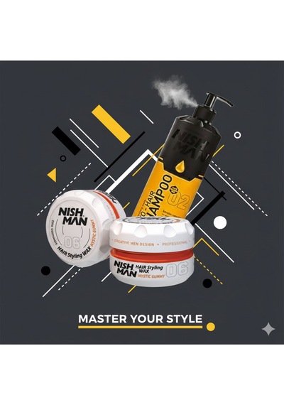 06 Saç Şekillendiric Ultra Sert Parlak Wax 100 Ml X 3 Adet/ + 400 Ml Tuzsuz Şampuan Hediye