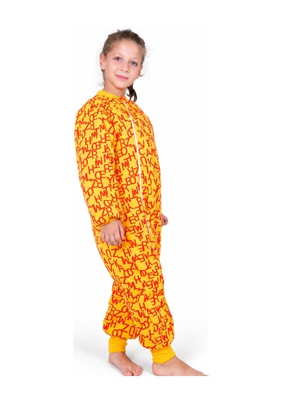 Babyhola 2.5 Tog Yorgan Gerektirmeyen Kalın Elyaf Dolgulu Çocuk Uyku Tulumu Pamuk Astarlı Unisex 6020 Turuncu