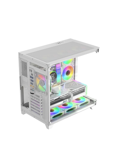 Sirius White Argb Panel 7x Fan Kumanda Ve Kontrolcü Atx Boş Bilgisayar Kasası Beyaz Sirius White Argb Panel 7x Fan Kumanda Ve Kontrolcü Atx Boş Bilgisayar Kasası Beyaz