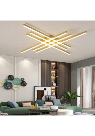 Eskitme Gold Led Tavan Lambası 4000k Gün Işığı Modern Aydınlatma