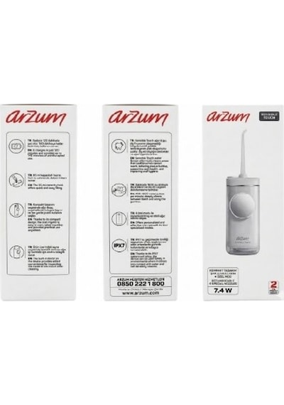 Arzum AR5300 Sensible Touch Şarjlı Ağız Duşu Ipx7, 4 Mod