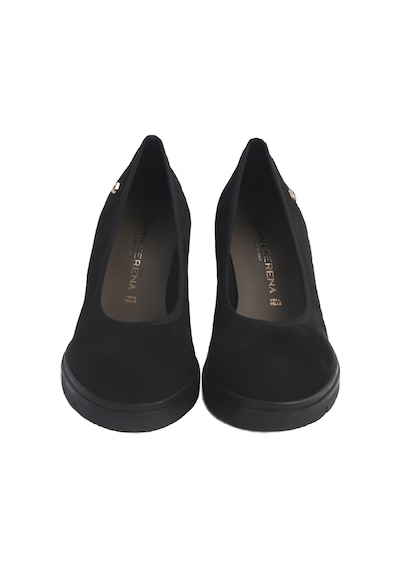 Sneaker Günlük Kadın Diğer 483700ds Donna Serena 3700 Ds Camoscio Nero Siyah