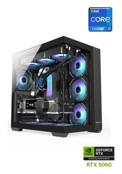 Apphirex Prime 54X i5-14400F 32 GB 1 TB M2 SSD 8 GB RTX5060 Free Dos Masaüstü Oyuncu Bilgisayarı