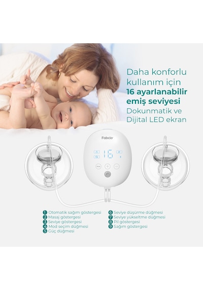 Fabcio Mamma Çiftli Giyilebilir Smart Göğüs Pompası