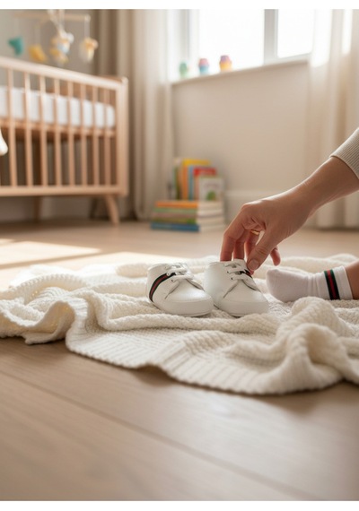 Balbeybi Bebek Ayakkabısı İlk Adım Kaydırmaz Taban Ortopedik Günlük Spor Patik Beyaz