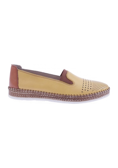 Dgn P37-22y Kadın Lazerli Soft Anatomıc Footwear Deri Ayakkabı P37-1512-R2616 Sarı