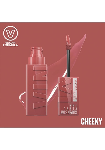 Super Stay Vinyl Ink Uzun Süre Kalıcı Likit Parlak Ruj - 35 Cheeky Çok Renkli