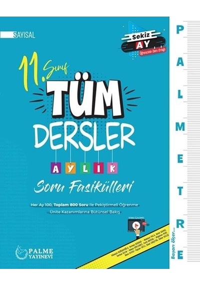 Palme 11.sınıf Tüm Dersler Aylık Soru Fasikülleri Sayısal Yeni