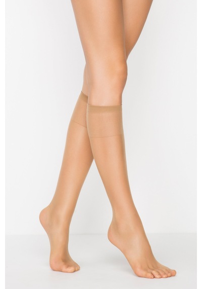 Fit 15 Burunsuz 3lü Bronz Pantolon Çorabı Bronz