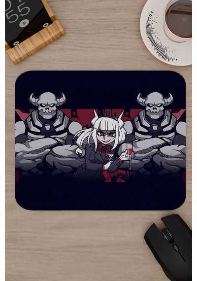 Helltaker Kaymaz Dikişli Kauçuk Oyuncu Mousepad V3 - 22x18 Gaming Mouse Pad Fare Altlığı