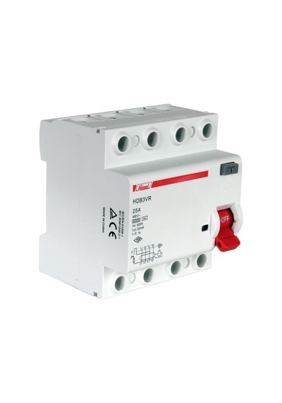 Himel 6kA 30mA 25A 3P+N Kaçak Akım Rölesi / HDB3VR425SC