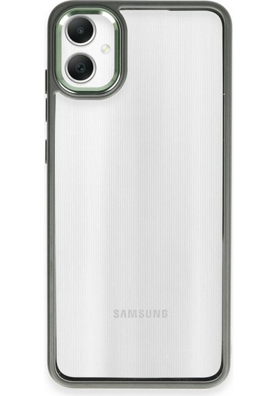 Samsung Galaxy A05 Kılıf Power Silikon - Koyu Yeşil Çok Renkli