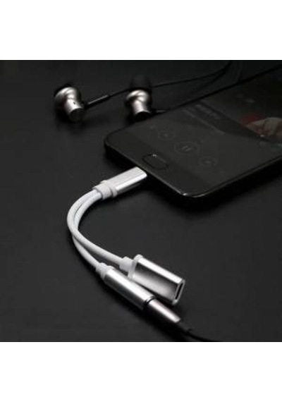 Mate 10 Pro 2In1 Şarj + Kulaklık Dönüştürücü 3.5 Mm Jack Adaptör