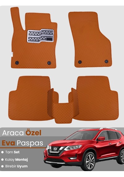 Nissan X-trail 2014-2020 Uyumlu Eva Paspas Tam Set Araca Özel,kolay Montaj,su Geçirmez 454