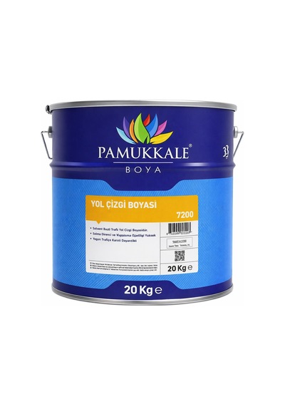 Pamukkale Yol Çizgi Boyası Solvent Bazlı 20 Kg Ral 6001 Çimen Yeşili