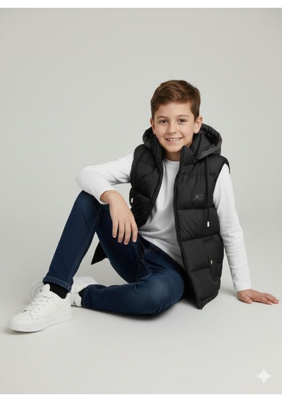 Asya Kids Erkek Şişme Yelek 6-14 Yaş-5100480 - Siyah Siyah