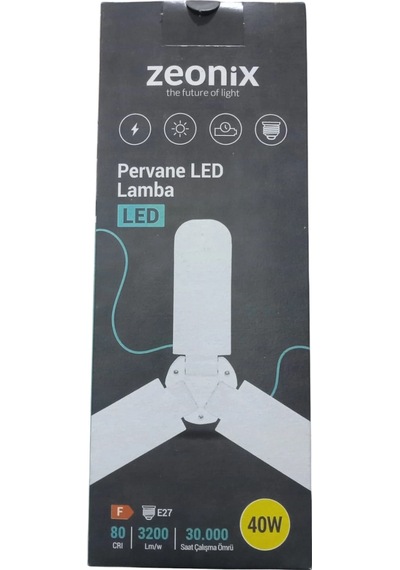 Zeonix 40w 3 Kanatlı Pervane Ampul Renk