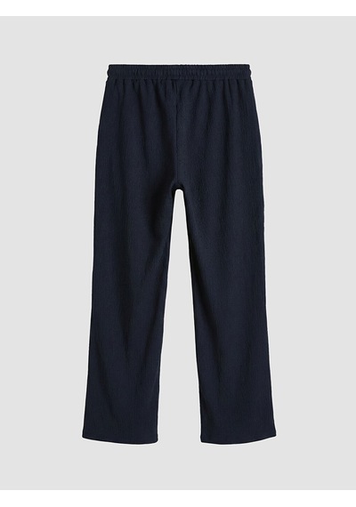 Lcw Comfort Lacivert Beli Lastikli Dokulu Kadın Pantolon