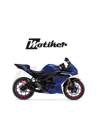 Motosiklet Jant Sticker Rulet Tasarım Etiket Modeli 17' Jant Uyumlu