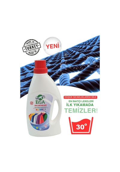 Ega Kimya Power Jel Renkli Sıvı Yıkama Deterjanı 1100 ML