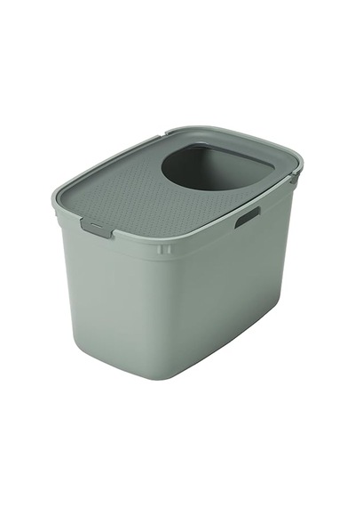 Top Cat Kapalı Kedi Tuvaleti - Gri/koyu Gri 59 Cm
