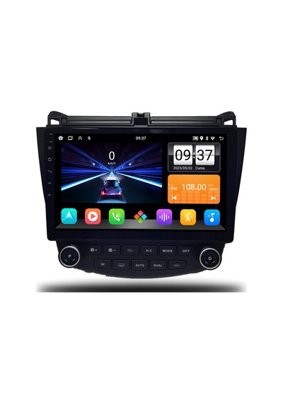 Snp Serisi Honda Accord 2003-2007 Uyumlu 10" Android Multimedya Sistemi 4-64 Gb Hafıza Carplay Android Auto Ve Geri Görüş Kamerası 10"