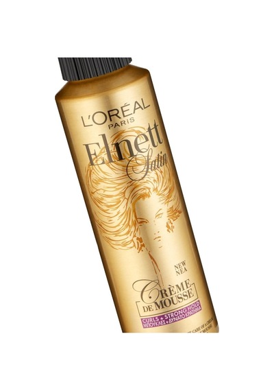 L Oréal Paris Elnett Crème De Mousse Bukleler İçin Güçlü Tutuş Saç Köpüğü, 200 Ml, Tekli Paket