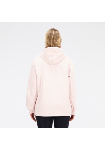New Balance Athletics Linear Kadın Pembe Hoodie Düz Wt33555-ouk Pembe