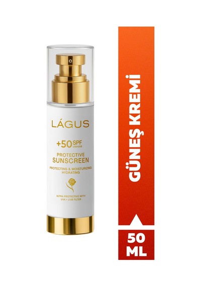 Lágus UVA/UVB Suya Dayanıklı Koruyucu Bakım Güneş Kremi SPF50+ 50 ML