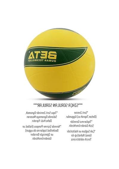 Kauçuk Voleybol Topu Seti - Pompa Dahil, Dikişsiz Tasarım Açık Gri