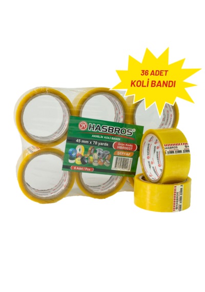 Hasbros 45mmx70 Yards Koli Bandı - 36 Adet 36 Adet