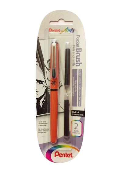 Pentel Arts Pocket Brush Kalem ve Refill Seti Kod Xgfkpf/Fp10