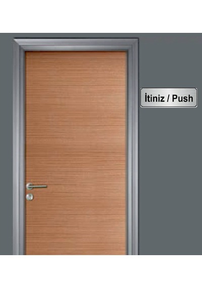 10X20 Cm Itiniz Push Yazılı Metal Yönlendirme Levhası
