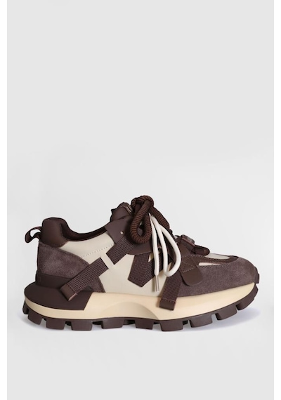 Lufian Yoko 121230049 Kadın Sneaker Ayakkabı Kahve 36-40 Kahverengi