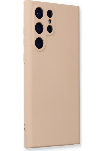 Samsung Uyumlu Galaxy S24 Ultra Kılıf Nano İçi Kadife Silikon - Pudra Çok Renkli