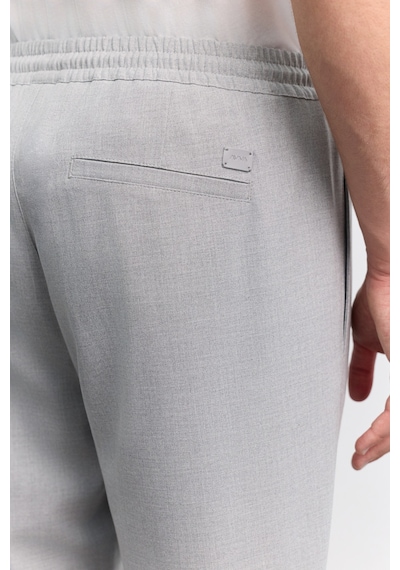 Avva Erkek Gri Beli Lastikli Bağcıklı Duble Paça Jogger Relaxed Fit Pantolon E003000