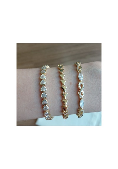 14k Üçgen Tasarım Gold Bileklik Altın Altın