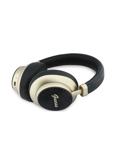Guess Lisanslı ENC PU 4G Desenli Metal Yazı Logolu Bluetooth 5.4 Kulak Üstü Kulaklık