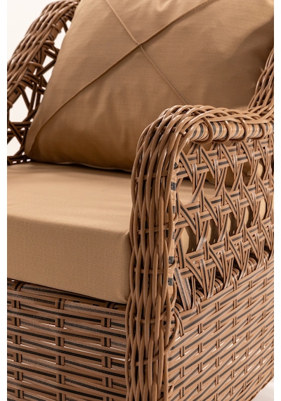 Canisa Anemon Serisi 3+1+1+2 Puf Cappucino Rattan Cappucino Minder Bahçe Balkon Oturma Koltuk Takımı Canisa Anemon Serisi 3+1+1+2 Puf Cappucino Rattan Cappucino Minder Bahçe Balkon Oturma Koltuk Takımı