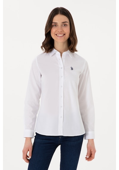 U.s. Polo Assn. Kadın Beyaz Gömlek Basic 50298113-vr013 Beyaz