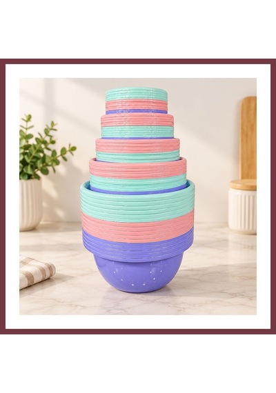 Storeşahin Plastik Badya Seti Shn0720 Çok Renkli