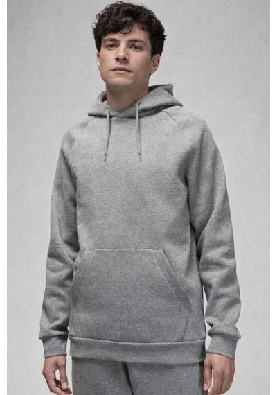 Nike Jordan Core Blank Fleece Po Hoodie Kapüşonlu Erkek Sweatshirt Gri