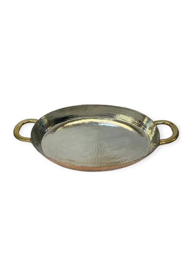Orta Boy Oval Bakır Tava