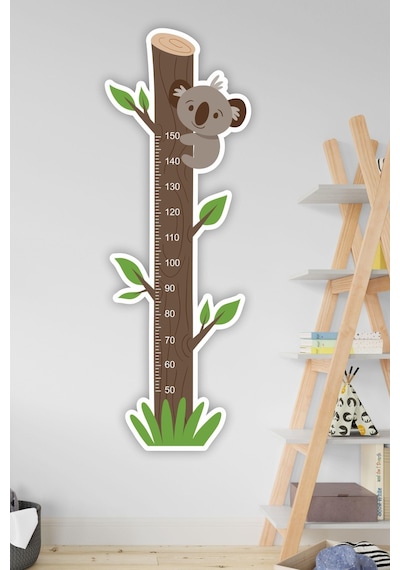 MSticker Sevimli Koala Çocuk Odası Boy Ölçer Duvar Sticker