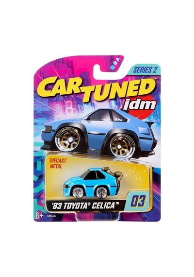 Cartuned Jdm Seri 2 1983 Celica Supra, Mavi, Metal Gövde, Diecast Arabası