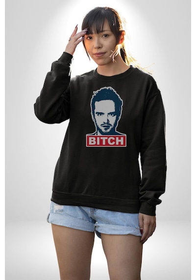 Breaking Bad Unisex Siyah Baskılı Sweatshirt Siyah