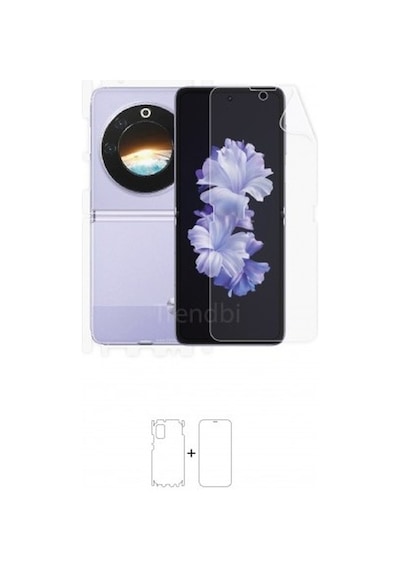 Tecno Phantom V Flip 5g Ön - Arka -Yan 360 Derece Tam Kaplama Poliüretan Film