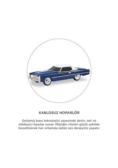 Torima D83 Bluetooth 5.0 Retro Klasik Araba Tasarımlı Hoparlör